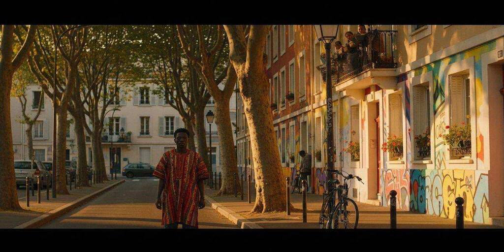 Still from Aligato (2007) by Maka Sidibe — short film about a cross-cultural proposal