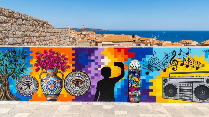 Mediterranean street art — murals on city walls from Beirut to Athens expressing urban voices